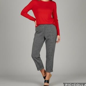 H&M Black Geo Print Cuff Casual Pants 6